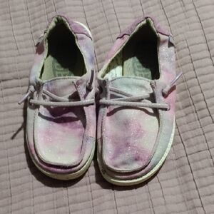 Hey Dude Pink and Purple Moccasins Casual Shoes